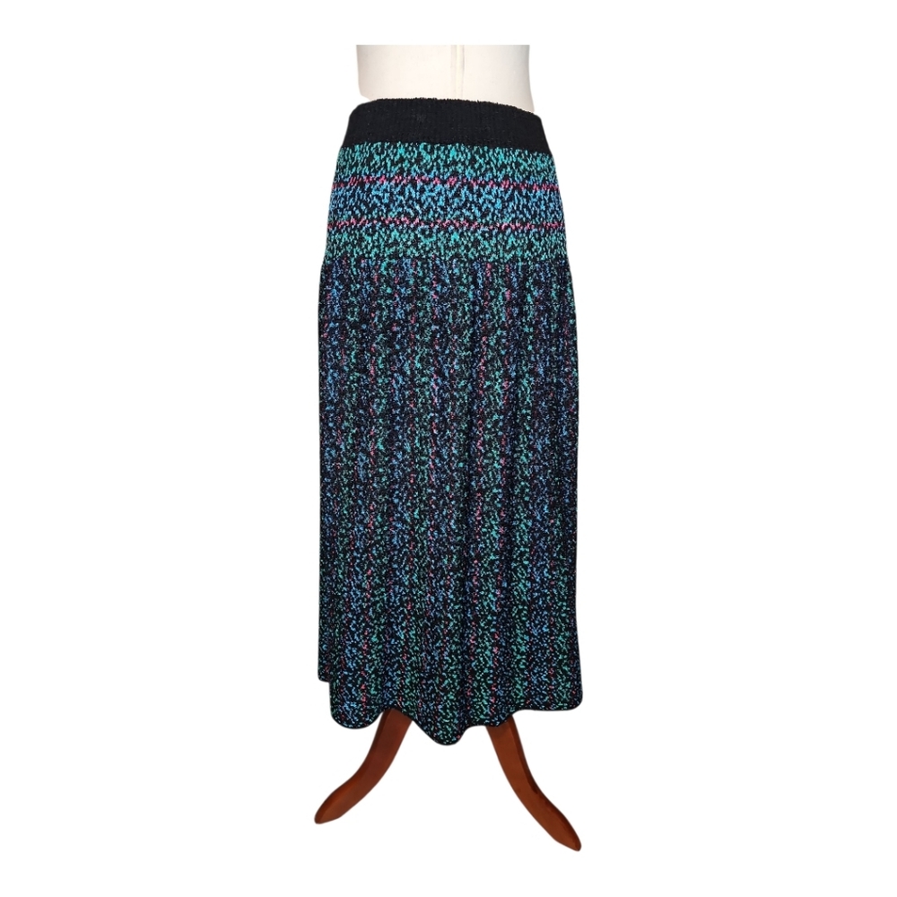 Brenda French Hand Loomed Midi Skirt Size 2 – Rayon – Retro - Vintage - Picture 4 of 12
